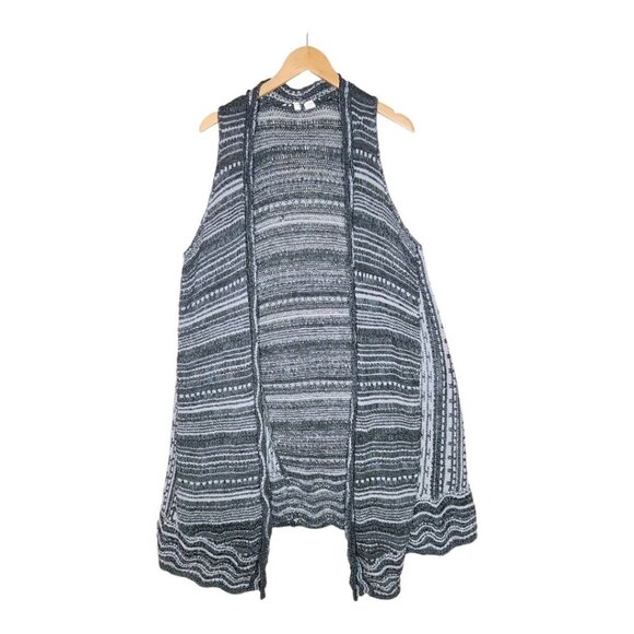 Anthropologie Moth Sleeveless Open Cardigan size M/L Gray - Picture 1 of 7